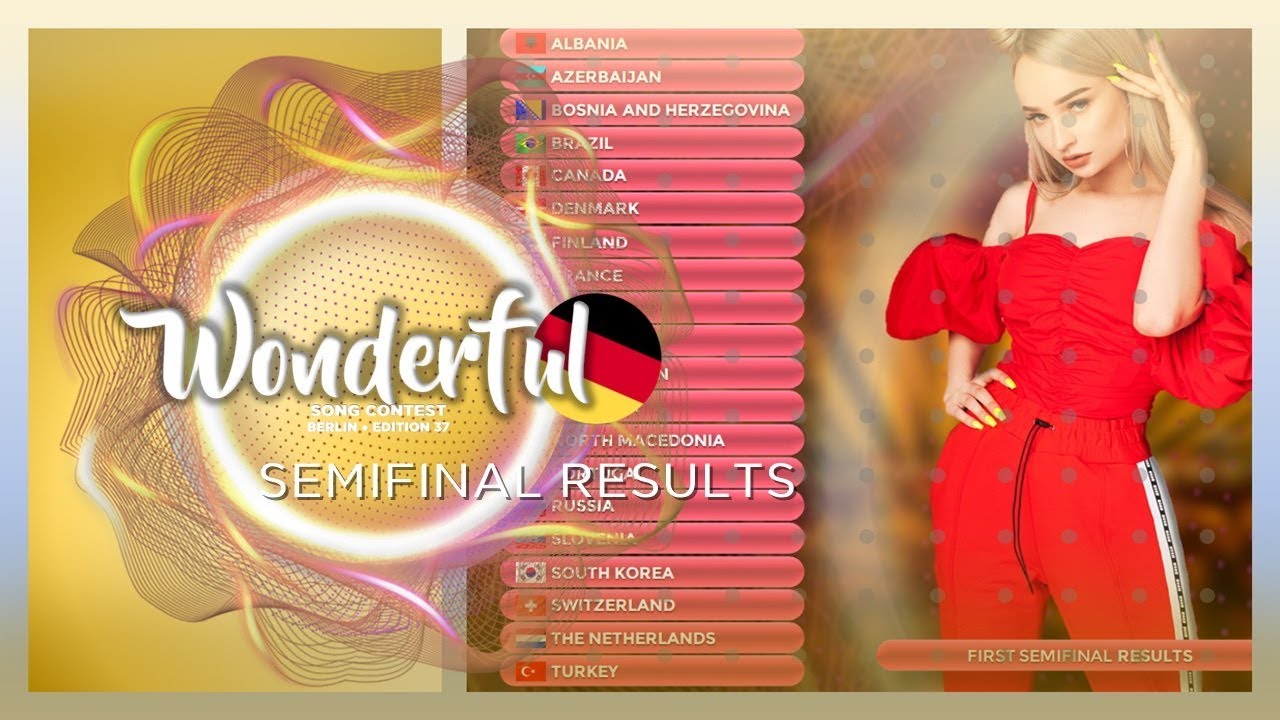 Semifinal Results | Berlin | Wonderful Song Contest #37 Semifinal Results | Berlin | Wonderful Song Contest #37