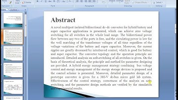 IEEE 2014 POWER ELECTRONICES A NOVEL SOFT  SWITCHING MULTIPORT  BIDIRECTIONAL  DC–DC CONVERTER
