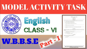 Model Activity Task English Class VI || Homework || Gyan Bikash. Smart
