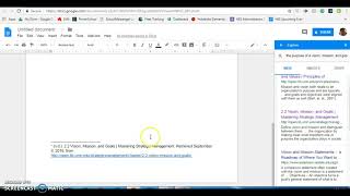 Works Cited in Google Docs