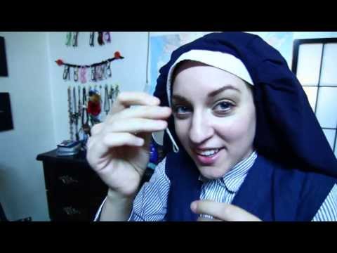 修道女のベールをすぐに作る方法