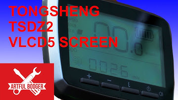How to configure the screen for the Tongsheng TSDZ2 - VLCD5