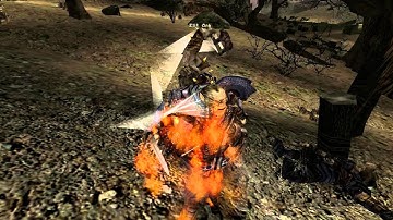 Gothic 2 Fight with kinife against orcs