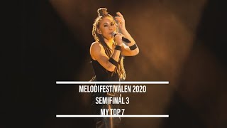 Melodifestivalen 2020 - SemiFinal 3 - Top 7 (4K)