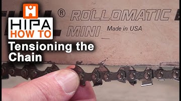 How to tension the chain on a Stihl chainsaw -  Hipa How To - 006