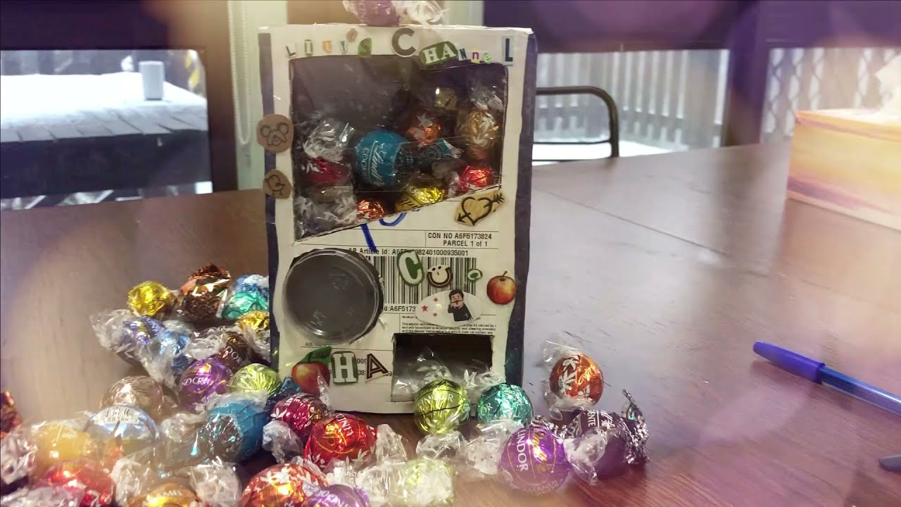 手作巧克力扭蛋機DIY Capsule Vending Machine filled with Chocolate Balls