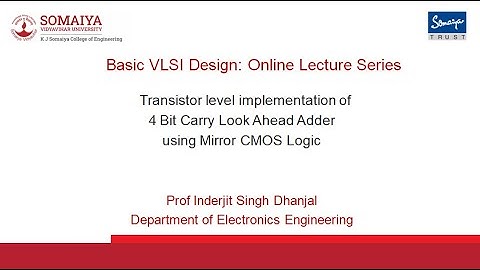 4 Bit Carry Look Ahead Adder transistor level implementation using Mirror CMOS Logic