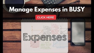 Managing Expenses in BUSY (English)