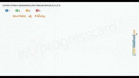 Number of ethers represented by the molecular formula C4H10O