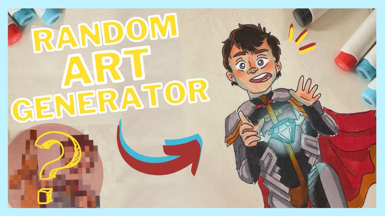 Random ART GENERATOR decides what I draw! - YouTube