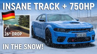 Dodge Charger Hellcat SRT on Track in the SNOW!