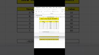 How to use simple xlookup formula?#excel #xlookup