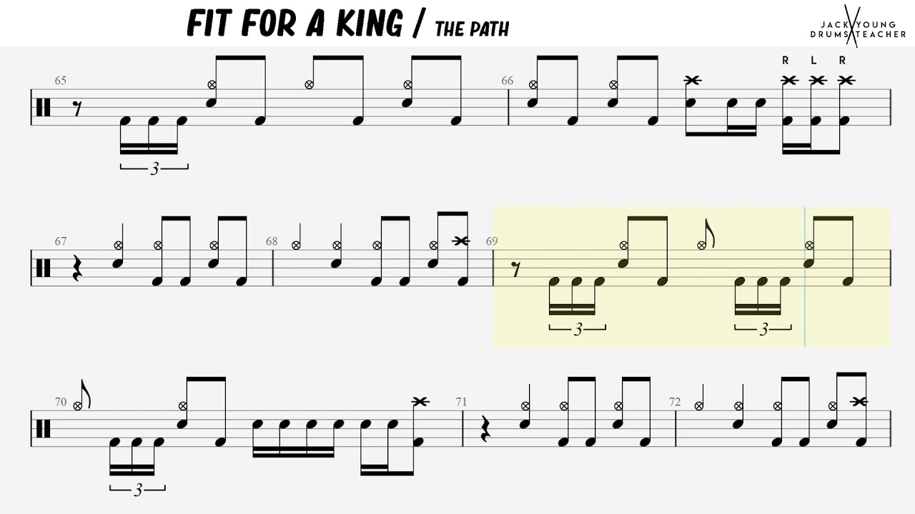 How to play The Path - Fit For A King on Drums