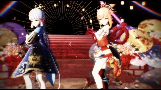 [MMD - Genshin Impact] TWICE - The Feels - Ayaka and Yoimiya