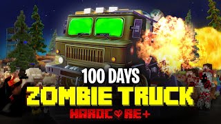 100 DAYS ON A MEGA TRUCK IN A ZOMBIE APOCALYPSE IN MINECRAFT...HINDI (PART-1) screenshot 3