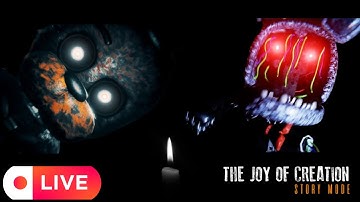 Chilling and playing a FNAF Fan game: The Joy Of Creation Story Mode