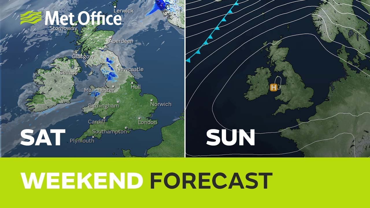 Weekend Weather - High pressure, dry for most - YouTube