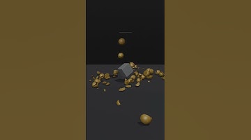 Blender Addon Particles to RBD with RBD Constraints Addon!!! #b3d #vfx #animation