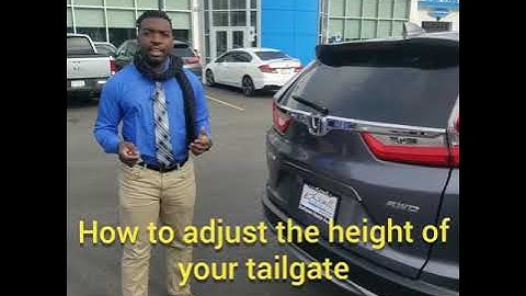 How to adjust the height of your tailgate on Honda CR-V  (EX-L and Touring only)