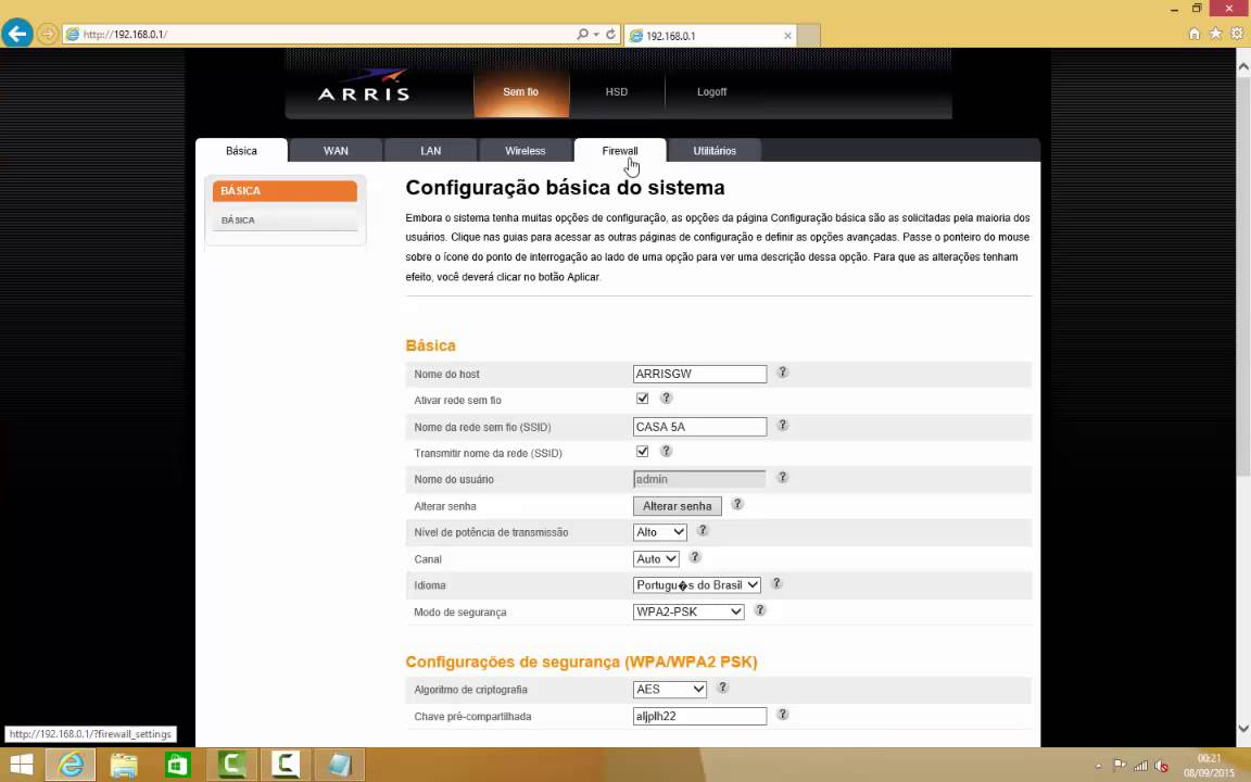 Como liberar portas do modem ARRIS da net . YouTube