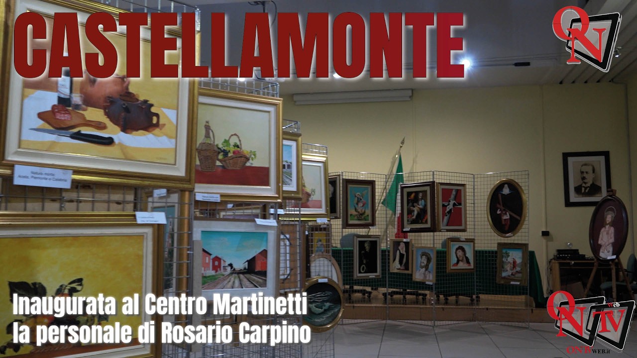 CASTELLAMONTE - Inaugurata al Centro Martinetti la personale di Rosario Carpino