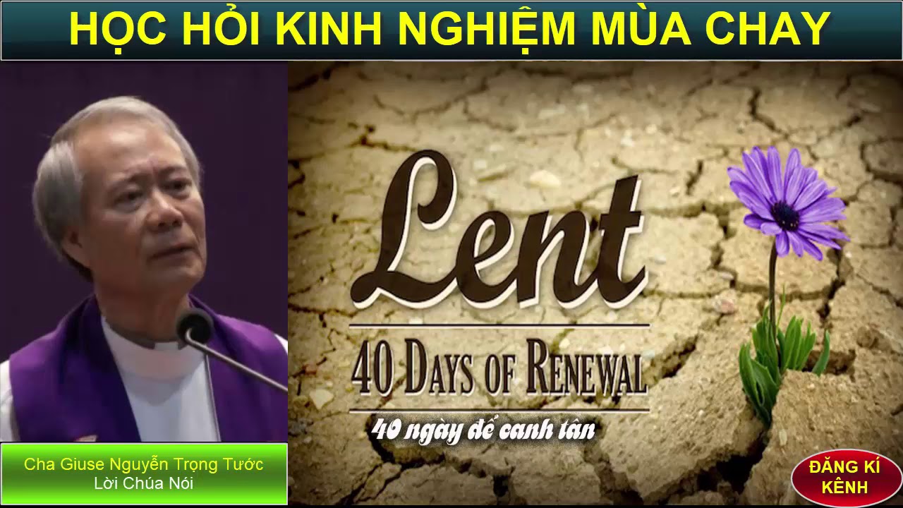 NGHE CHA GIUSE NGUYỄN TRỌNG TƯỚC CHIA SẺ KINH NGHIỆM QUÝ BÁU MÙA CHAY Bài giảng công giáo.