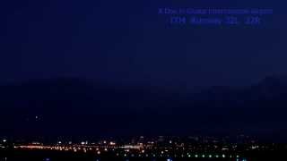 伊丹空港夜景タイムラプス