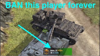 WOT Blitz - Unsporting Conduct - Report player