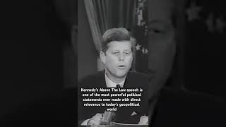 Kennedy Above the Law speech #jfk #johnfkennedy #equaljustice #nokingsinamerica #constitutionallaw Profile