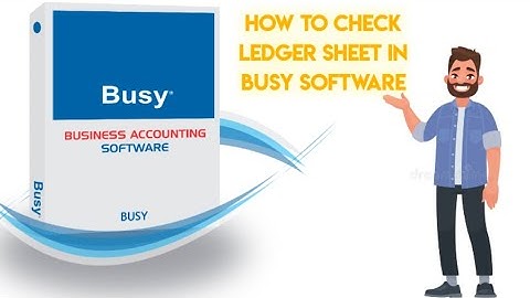 How to Check Ledger Sheet in Busy Software || Commerce Tech. Yash || Yash Maheshwari || YouTube