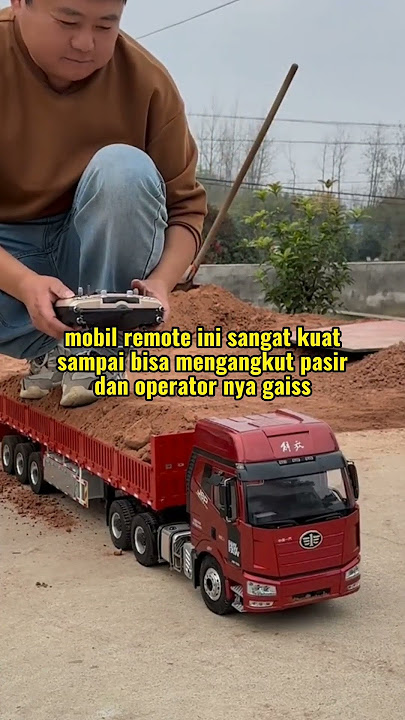 Mobil remote control (truk rc) yang sangat kuat 💪💪💪 #truk rc #truk rc miniatur #truk rc muat pasir