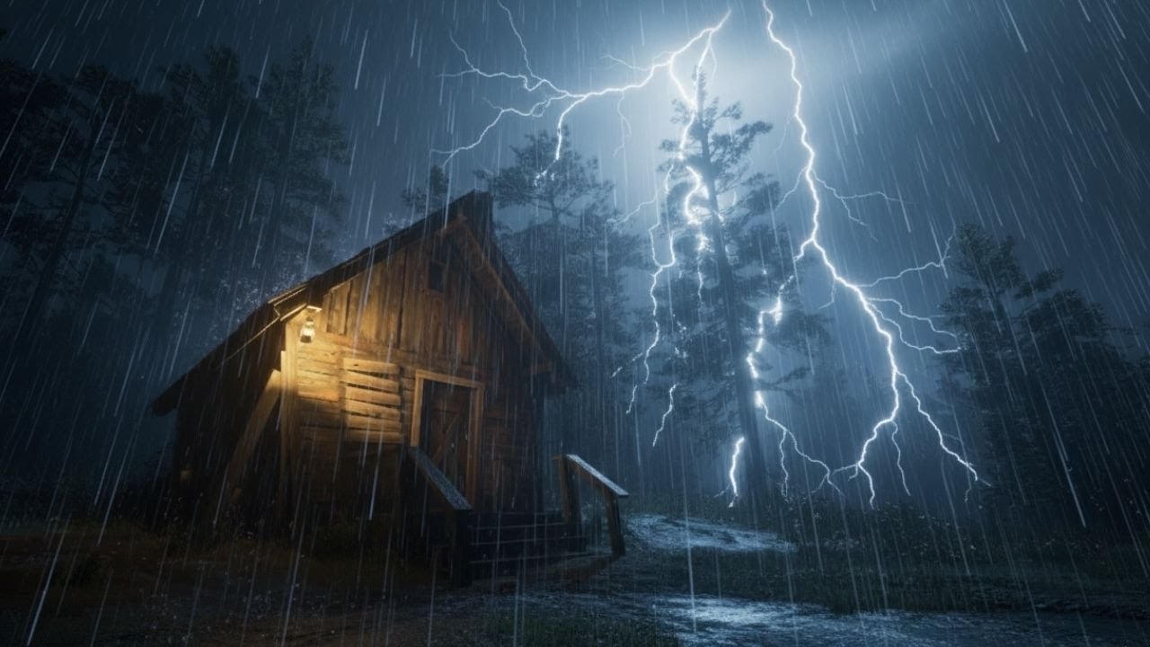 Cozy ASMR Rain at Night 🌧️ Deep Sleep Sounds for Insomnia & Relaxation