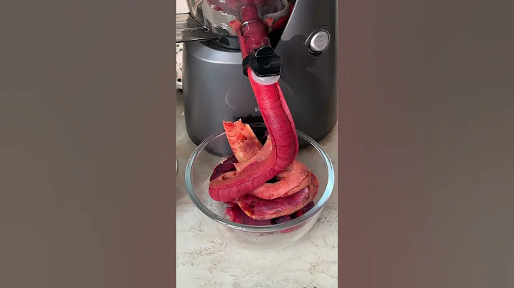 Peach and Berry Sorbet using Kuvings B8000 Cold Press Juicer