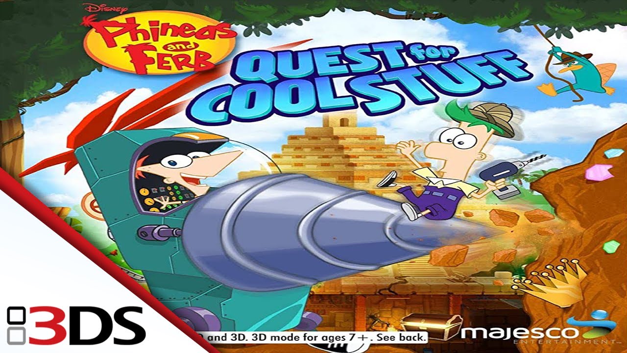 Phineas and Ferb Quest for Cool Stuff (2013) Nintendo 3DS Gameplay No