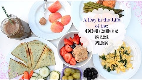 1 minute glimpse: 21 DAY FIX CONTAINER MEAL PLAN