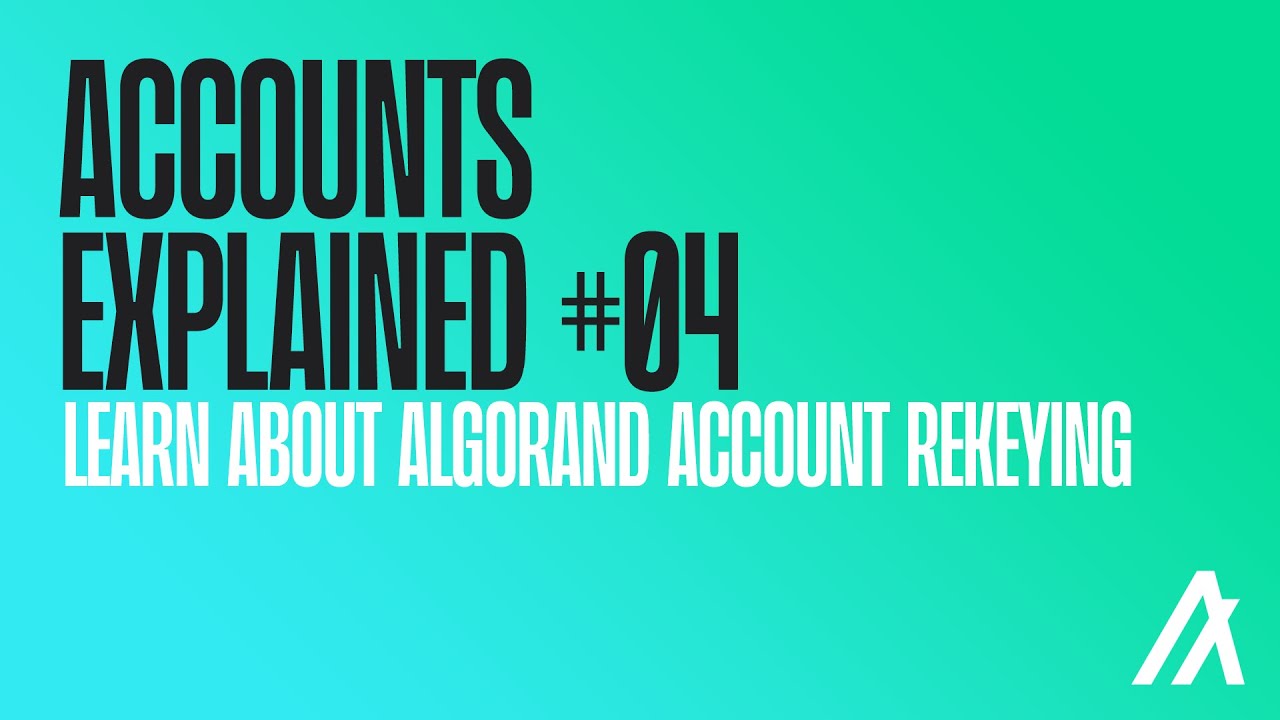 Rekeying - Algorand Developer Portal