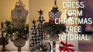 DRESS FORM CHRISTMAS TREE TUTORIALFeaturing a MacKenzie  Childs Inspired Dress Form