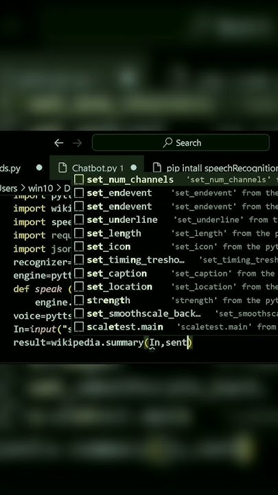 Create chatbot using python... - YouTube