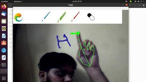 Python + OpenCV (Virtual Paint brush on air)