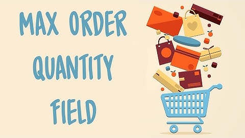 Max Order Quantity Field  for amazon for amazon fba sourcing using Oaxray for online arbitrage