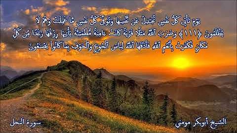 تلاوة خاشعة ورائعة لللقارئ الجزائري أبوبكر مومني I ما تيسر من سورة النحل