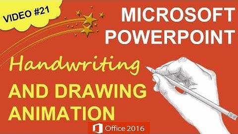 POWERPOINT MOTION PATHS HANDWRITING DRAWING ANIMATION | FEATURING MICROSOFT POWERPOINT 2016 (#21)