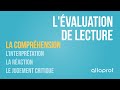 L évaluation De Lecture La Compréhension Français Alloprof