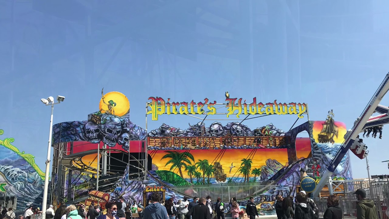 Pirate’s Hideaway Off-Ride Footage 2021, Casino Pier (No Copyright)