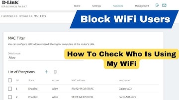 D-Link DIR-615 : How To Block WiFi Users | How To Check Who is Using My WiFi | Block WiFi Users