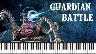 The Legend of Zelda Breath of the Wild - Guardian Battle | Piano Tutorial Resimi