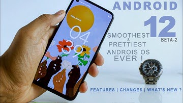 ANDROID 12 DETAILED VISIT | THE  PRETTIEST OS EVER ! | Running on  The Pixel 4A 😍 (Beta 2)