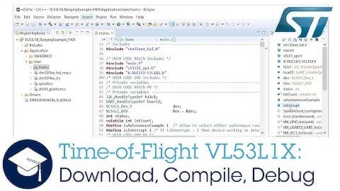 Time of Flight VL53L1X: Download, Compile, Debug