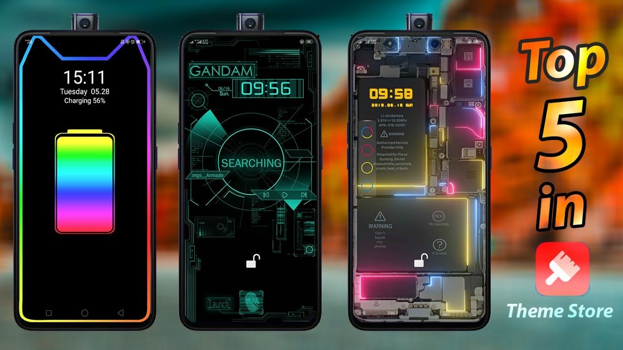 Top 5 Official theme in theme store (ColorOS)🔥🔥