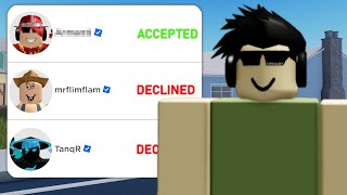 I Sent a Friend Request to 100 Roblox YouTubers